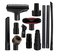 Kueohse 12 unidades de accesorios universales para aspiradora, 1 1/4, accesorio para aspiradora, cepillo, varilla de extensión, boquilla, boquilla para juntas, boquilla para mojado/seco