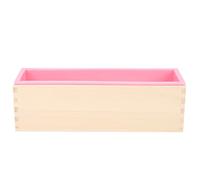 Kueohse 1200G Jabón DIY Caja de Molde de Jabón de Madera Herramienta Molde de Jabón de Remolino de Pan Rectangular de Forro de Silicona Molde de La Vela del Jabón DIY