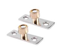 Kueohse 12Mm Diámetro De Madera Puerta Corredera Guía Metal Localizador Tapón 2 Unids