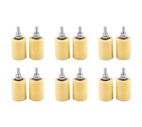 Kueohse 12PCS 50X70Mm PP Rueda de GuíA de Rodamiento de Rodillos Planos de Acero Tornillo 6201 para Puerta Corredera de Puerta EléCtrica
