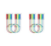 Kueohse 12PCS Cables de Prueba MagnéTicos Cables de Prueba de Puente Flexibles y Suaves de Silicona 30V AC5A 3.3FT Cables de Prueba MagnéTicos
