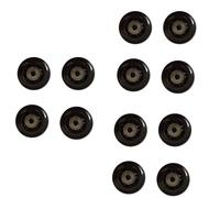 Kueohse 12Pcs Patines Ruedas de Goma Patines Antideslizantes Mute Resistente Al Desgaste Patines de Ruedas Accesorios para Patines de Ruedas