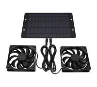 Kueohse 12V Ventilador Solar Panel Solar Powered Ventilador Solar para el Ático Perro Casa de Pollo Ventilador de Efecto Invernadero