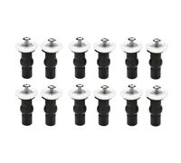 Kueohse 12x Fijaciones Tornillos de Fijacion Superior del Asiento del Inodoro 6 Pare Tornillo de Caucho de Expansion Universal Tuercas de Superior Fijaciones de Bisagras de Agujero Ciego