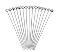 Kueohse 15 piezas de cócteles, 4 palillos de dientes reutilizables de acero inoxidable para aperitivos