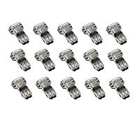 Kueohse 15 Uds. Conectores de Cable de 3 VíAs y 2 Pines Conectores de Cable T-Tap Compactos Universales de Bajo Voltaje Sin Pelar para Cable 18-22 AWG