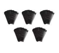 Kueohse 150 Piezas Bolsas de Botella de Vino de Organza Negra, Bolsas de Regalo de Botella de Transparente Fundas de Vino Vestidos con CordóN para Halloween