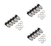 Kueohse 15PCS 3.5Mm Stereo Jack Panel Conector de Montaje