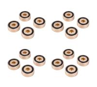 Kueohse 16 Piezas Almohadillas de Pies de Aislamiento de Placa Giratoria Picos de Altavoz de Aluminio Soporte Conos de Pie Base para Amplificador de Sonido de Audio