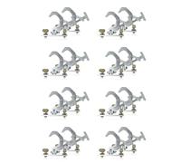 Kueohse 16X de SujecióN Plegables de Aluminio Luz de Escenario Gancho Colgante Plegable Carga de 150 Kg Tubo de Armadura de 42-61 mm 230 W 7R/200 W 5R Haz de Luz