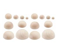 Kueohse 16X Moldes de Cerámica Semicirculares de 8 Tamaños, Herramienta de Madera para Cerámica, Prensa para Platos y de Cerámica.