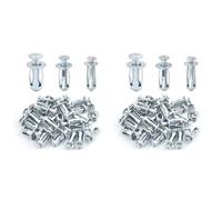 Kueohse 180 Piezas Tuerca de Pétalo de Tornillo de Expansión, -20, M5-25, M6-25 Tuerca de Metal con Forma de Pétalo, Tuercas Jack Tuercas de Pétalo Tuerca de Expansión