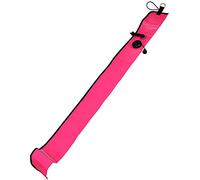Kueohse 1M Buceo Inflable SMB Marcador de SeñAl de Superficie Visibilidad Flotador Tubo de SeñAlizacióN Salchicha, Rosa Rojo
