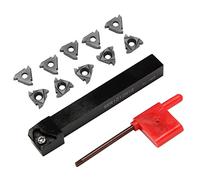 Kueohse 1Pc Ser1212H16 Soporte De Barra Aburrida De Cnc 10Pcs 16Er Ag60 Torneado Inserta con Llave para Conjunto De Herramientas De Torneado