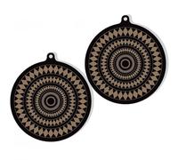 Kueohse 2 Alfombrillas Protectoras de Silicona Termocrómica para Cocinas de Inducción: Alfombrilla Antideslizante para Cocinas de Inducción