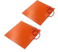 Kueohse 2 Almohadillas TéRmicas de Goma de Silicona, 12 V 30 W, Alfombrillas para Hornear, Manta EléCtrica, Alfombrilla Flexible, 200 ℃ MáX. (100 X 100 Mm)