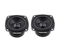 Kueohse 2 Altavoces Subwoofer de 78 mm, 4 Ohmios, 15 W, Tapa Convexa de 3 Pulgadas, Graves Cuadrados, Altavoces de Estantería para Bricolaje, de Sonido HiFi para Cine en Casa.