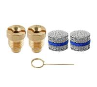 Kueohse 2 Boquillas de Orificio para de 1,1 mm y 2 Generadores de Espuma con 1 Aguja de Limpieza para Lanza de Espuma de Nieve, 5000 PSI