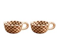 Kueohse 2 de Café de Cerámica con de Llave Inglesa, de Café con Llave Inglesa para Café, Leche, Té y Batidos