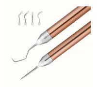 Kueohse 2 Herramientas de Deshierbe LED para Vinilo: BolíGrafo de Deshierbe Iluminado con Alfiler y Gancho para Quitar PequeñOs de Proyectos de Papel/Hierro de Vinilo