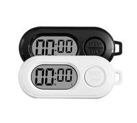 Kueohse 2 Llaveros con Cronómetro y Pantalla LCD, Temporizador Digital de Cuenta Regresiva, Mini Reloj Electrónico Portátil de Bolsillo.