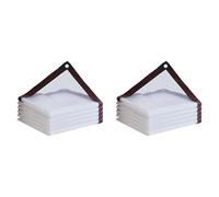 Kueohse 2 Lonas Impermeables Transparentes de Alta Resistencia para Exteriores, 2 X 3 Metros