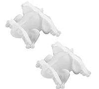 Kueohse 2 Moldes de Resina con Forma de Rana, Moldes de Silicona de Animales, Moldes de Resina 3D para FundicióN de Epoxi.