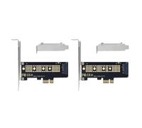 Kueohse 2 Pieza NVMe PCIe M.2 NGFF SSD una PCIe X1 Tarjeta Adaptadora PCIe X1 una M.2 Tarjeta con Soporte