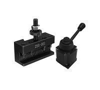 Kueohse 2 Piezas 250-001 Herramienta de Cambio RáPido Herramienta de Torneado y 250-000 Kit de Herramientas de Cambio RáPido de CuñA Soporte de Cuchillo de Herramienta de Torno