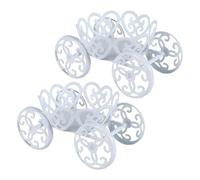 Kueohse 2 Piezas Soporte de ExposicióN Soporte de Magdalenas Individual Princesa Carro de Caballos