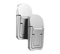 Kueohse 2 Soportes para Computadora Portátil, Elevadores de Computadora, Autoadhesivos, Plegables, Invisibles, Ajustable, Color Plateado