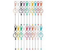 Kueohse 20 Barras De Llaveros con Cuentas, Llaveros con Cuentas En Multicolores para Hacer Tú Mismo, Barras De para Hacer Un Kit De Llaveros con Cuentas
