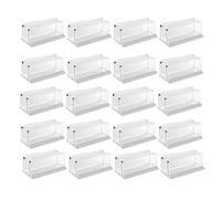 Kueohse 20 Clips de Montaje para Luces de Cuerda, Transparentes, Impermeables, para Tiras LED, Soportes Adhesivos de Pared, Clips de Alambre.