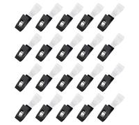 Kueohse 20 Clips para Bandera de Jardín, Tapones para Bandera Jardín, Clip Antiviento para Bandera Pequeña, Clips para Mástil de Bandera de Jardín, Soporte para Mástiles de Bandera Jardín