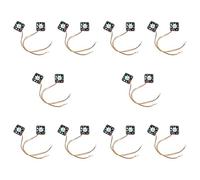 Kueohse 20 Pcs 3 Pin 40mm Cuadrado PC Ordenador Ventilador DC 12V Negro