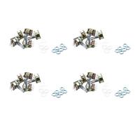 Kueohse 20 Pcs B50K 50K Ohm 6 Pins Dividir Ejes de Rotacion Lineales Doble Conicos Potenciometros