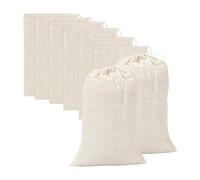 Kueohse 20 Piezas Bolsas de Muselina Grandes Bolsas con CordóN de AlgodóN, Bolsas de Té (8 X 12 Pulgadas)