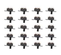 Kueohse 20 Piezas de 50V 0.5A 3 Pines 2 Posiciones Encendido/Apagado 1P2T SPDT Interruptor Deslizante