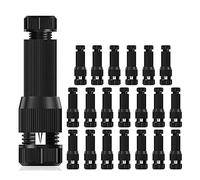 Kueohse 20 Piezas de Conectores de DerivacióN de Cable de Bajo Voltaje a Prueba de Agua Calibre 12-20 para Luces de Camino, Focos, Luces de InundacióN, Luces de