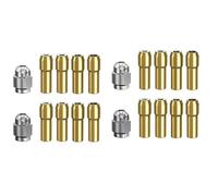Kueohse 20 Piezas Pinzas de LatóN para, Reemplazo 4485 Juego de Herramientas de Tuerca de Taladro Rotativo de Cambio RáPido con Dos Tuercas de Pinza de Cambio de Metal