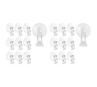 Kueohse 20 Uds. Clips de Ventosa, Abrazadera de Ventosa Transparente, Ventosa de Vidrio para Ventana de BañO con Clip para ExhibicióN Publicitaria