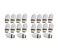 Kueohse 20 Uds. Módulo de Carga Rápida de Placa Señuelo PD/QC de 12V con Carcasa PD 2 3.0 DC Disparador USB Tipo C Macho QC4 Conector de Carga