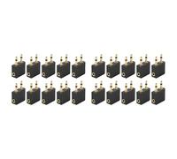 Kueohse 20 Unidades de Adaptador de Enchufe de 3,5 mm, Adaptador Convertidor de Audio para Auriculares, Conector de Auriculares para Auriculares de Viaje de AvióN y AvióN