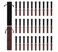 Kueohse 200 Bolsas de Terciopelo para BolíGrafos, Fundas con CordóN para BolíGrafos, Bolsas Individuales de 1,4 X 6,9 Pulgadas, Bolsas Multiusos para BolíGrafos