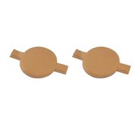 Kueohse 200 Piezas Precortadas de Papel para Tartas Circulares, Papel de Pergamino Redondo Antiadherente con Pestañas Elevadoras para Hornear Marrón de 8 Pulgadas