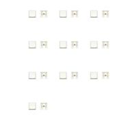 Kueohse 200 Teclas XDA Perfil PBT Tapa de Teclas del Teclado Mecánico 1U 1X Tapa de Teclas Personalizadas en con Estampado de Bolas MX Interruptores XDA, A