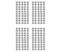 Kueohse 200unids M8 Metal Cautivo T Tuercas Doble Tuercas Triangulo de Ciego Metricas