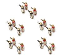 Kueohse 20Pc Amplificador Speaker Terminal Binding Post 4Mm Banana Plug Jack