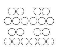Kueohse 20Pcs 66 mm X 60 mm X 3 mm Juntas de Sello de Aceite de Goma o Anillo Negro Mecánico