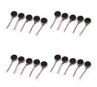 Kueohse 20pzs DC3V/0.1A 1.5V/0.05A 10x2.7mm Motor de Vibracion del Telefono Movil de Moneda Plata